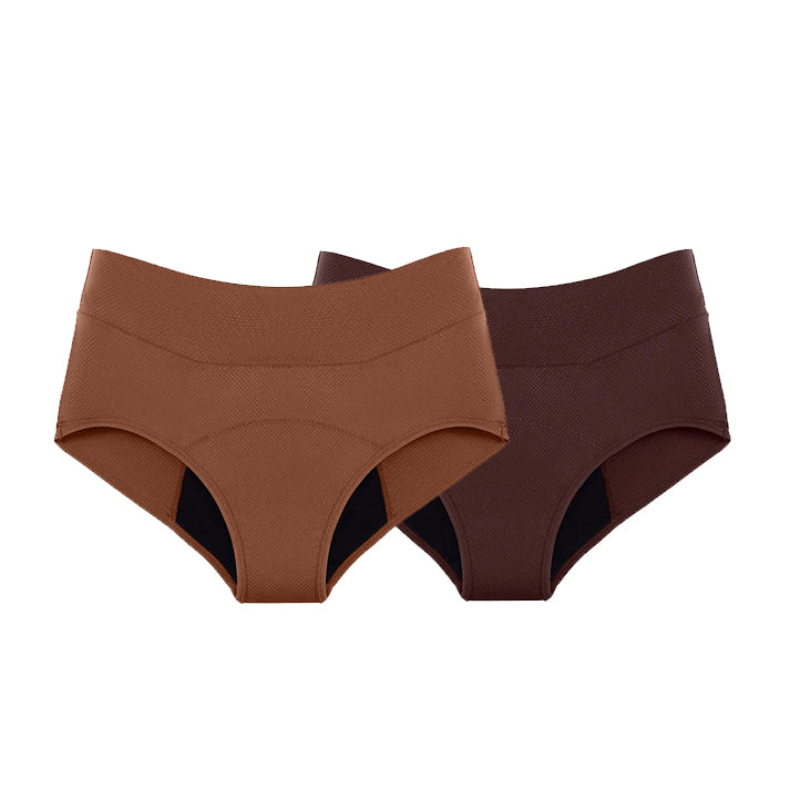 Voordeelbundel set 2 stuks | Rood en Bruin – 3 Lagen, Ademend & Lekvrij