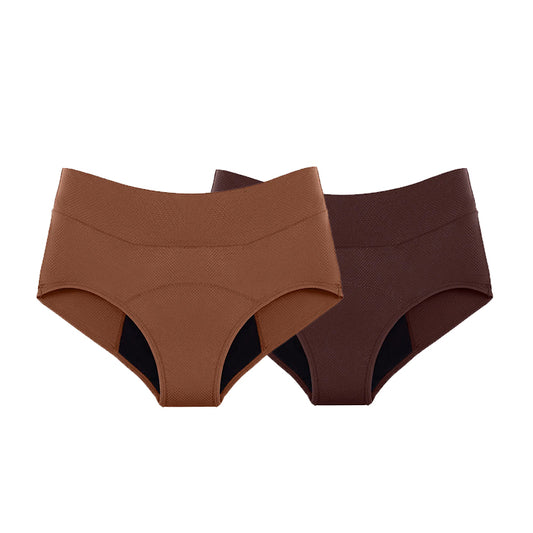 Voordeelbundel set 2 stuks | Rood en Bruin – 3 Lagen, Ademend & Lekvrij