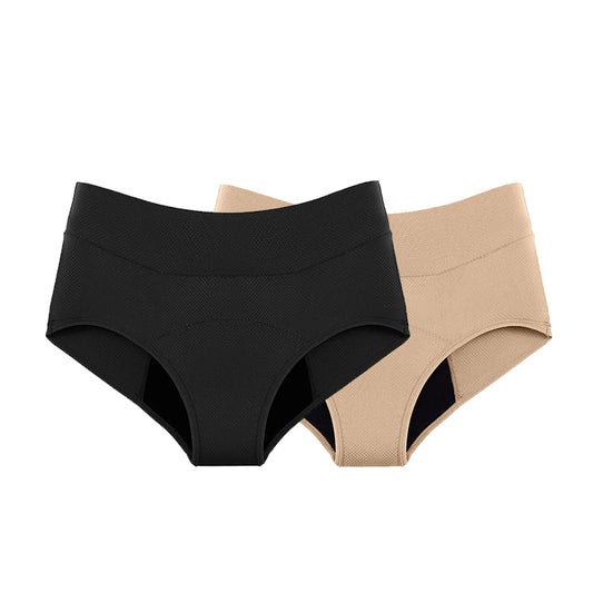 Voordeelbundel set 2 stuks | Zwart en Beige – 3 Lagen, Ademend & Lekvrij